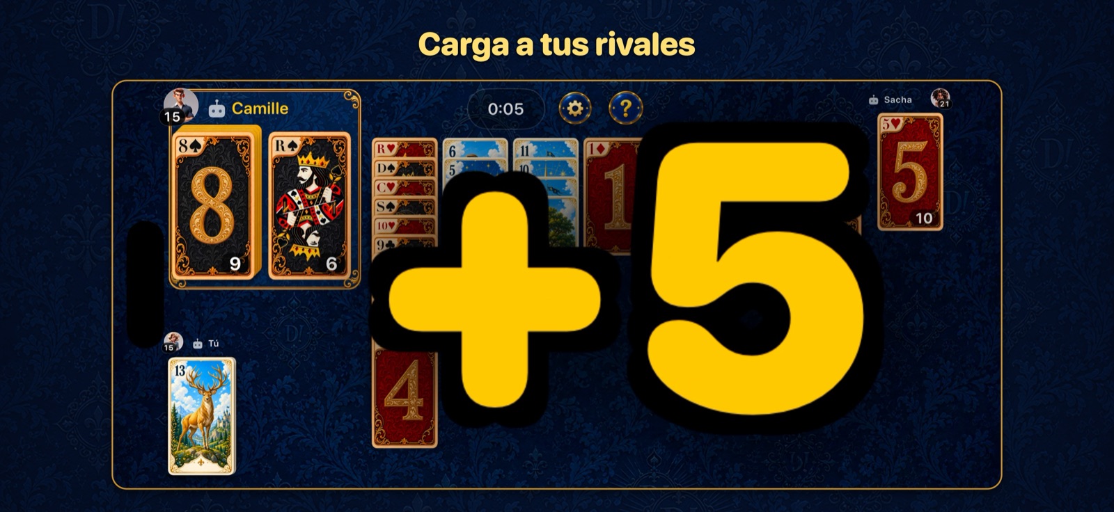 Una serie entera acaba en el descarte de un rival: +5