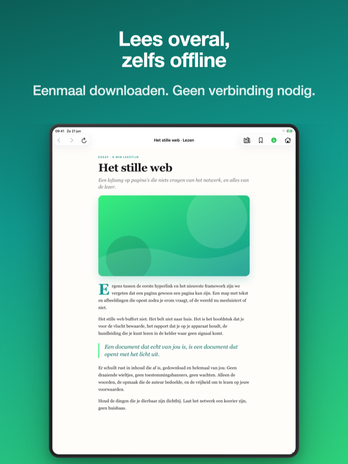 Stream vanuit iCloud, of bewaar offline