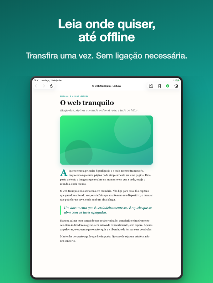 Streaming do iCloud, ou guardar offline